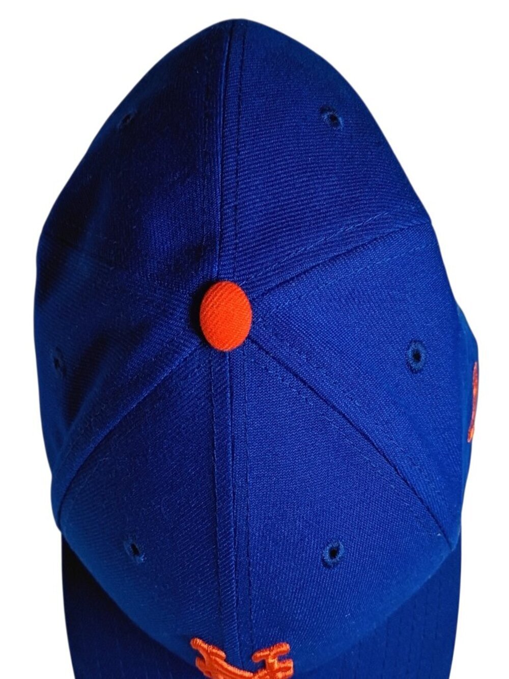 New Era NY Mets 59FIFTY Fitted Hat 7 1/2 Royal Blue Orange - Picture 4 of 11
